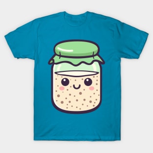 Kawaii Sourdough Starter T-Shirt